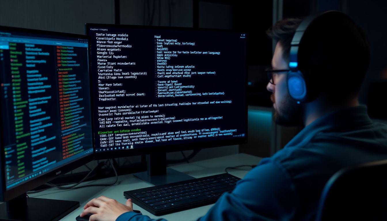 대용량 AI 모델을 관리하는 소프트웨어 엔지니어가 터미널에서 모델 목록과 삭제 명령어를 사용하는 모습