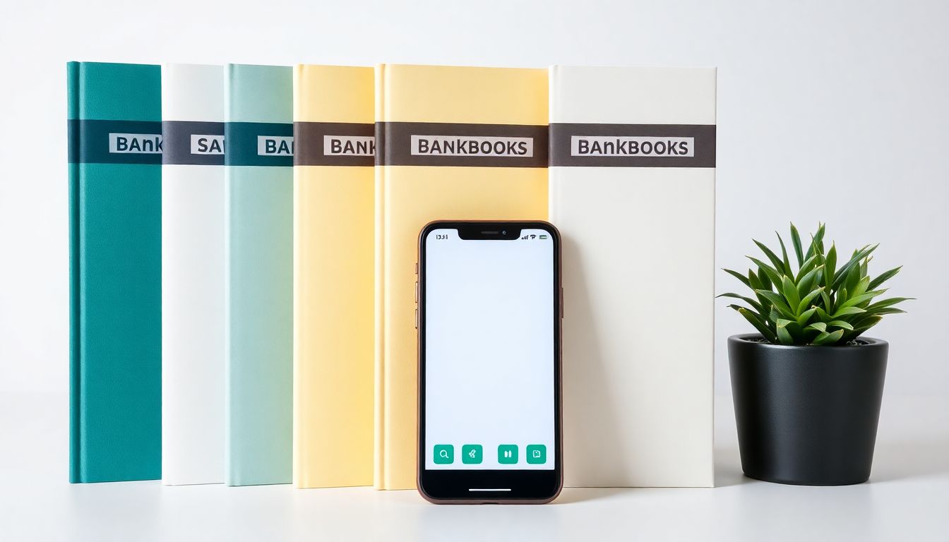 다섯 개의 통장을 사용해 체계적으로 돈을 관리하는 모습