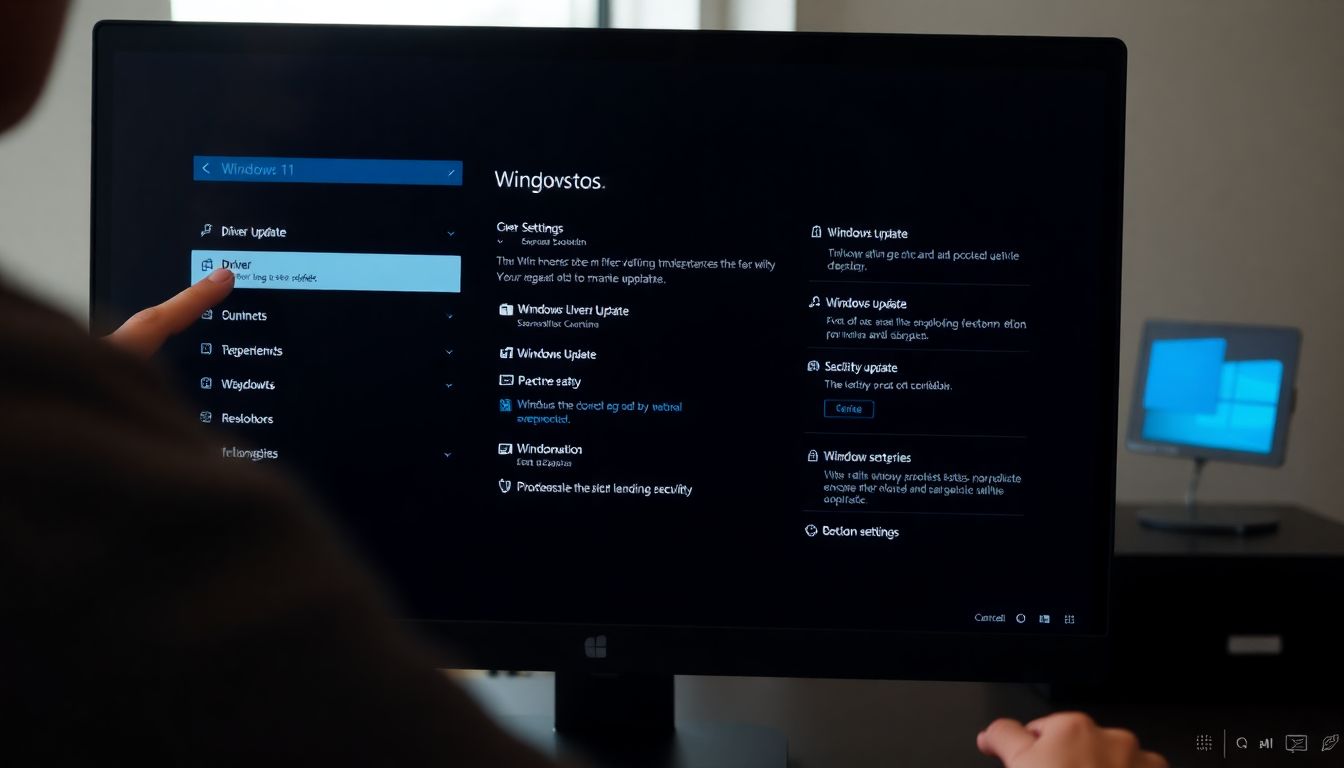 윈도우 11 업그레이드 완료 후 드라이버 업데이트와 개인화 설정을 하는 모습