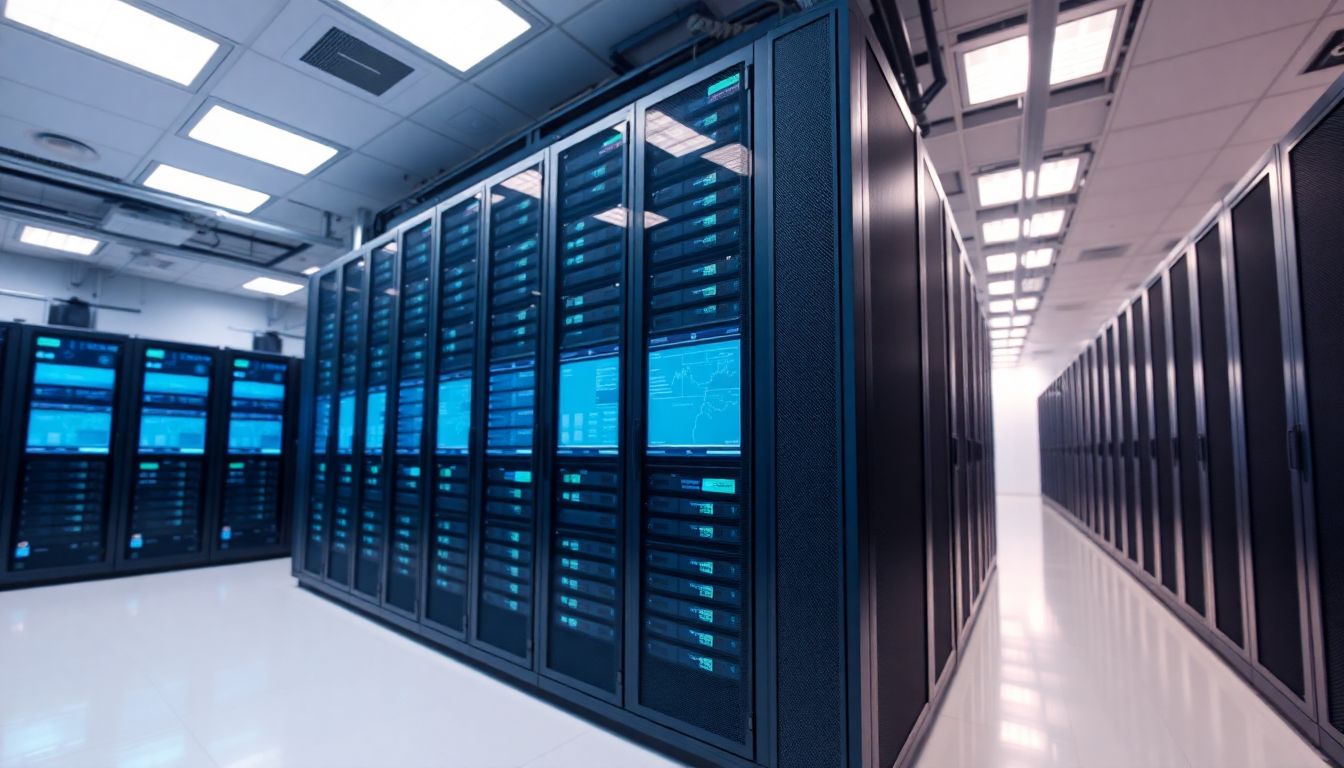정부 전용 클라우드 운영과 재해복구 시스템이 작동 중인 데이터센터 서버실