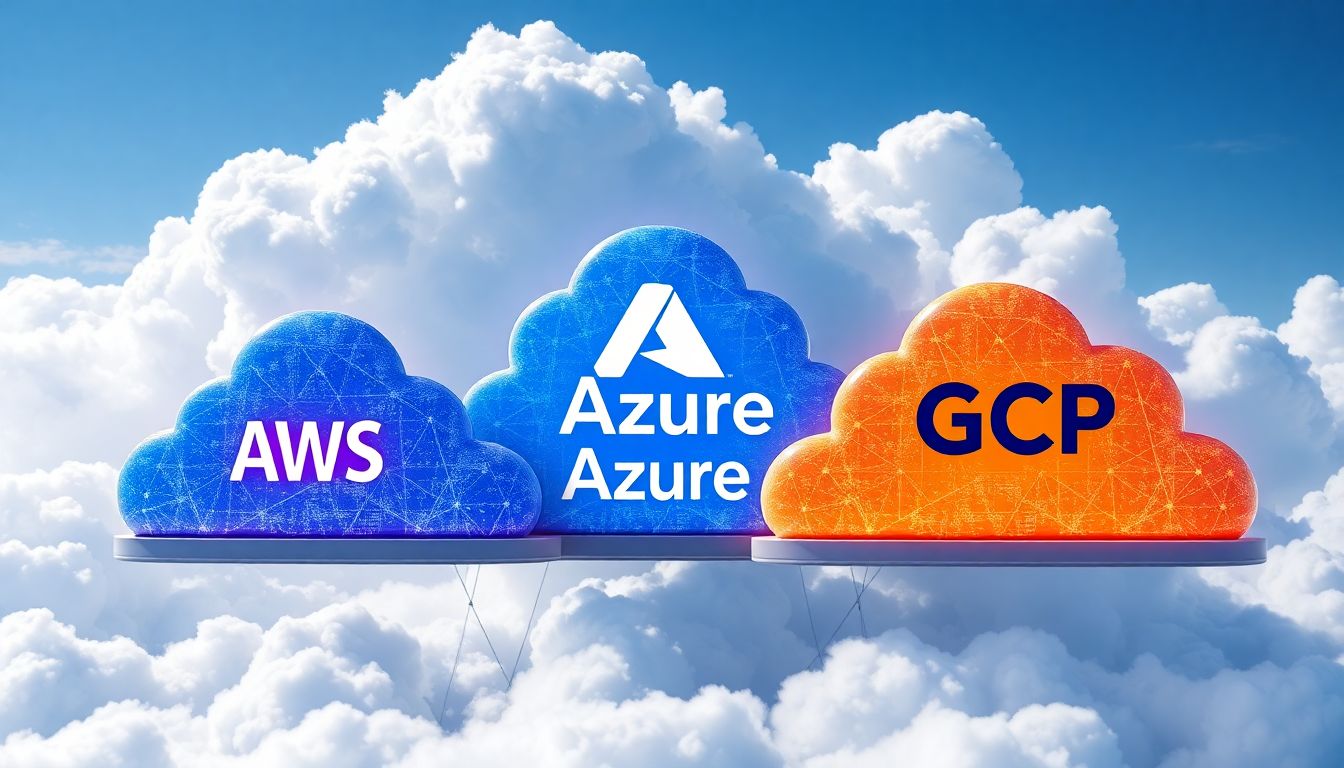 글로벌 빅테크 기업들의 AI 기반 IaaS 경쟁을 나타내는 이미지