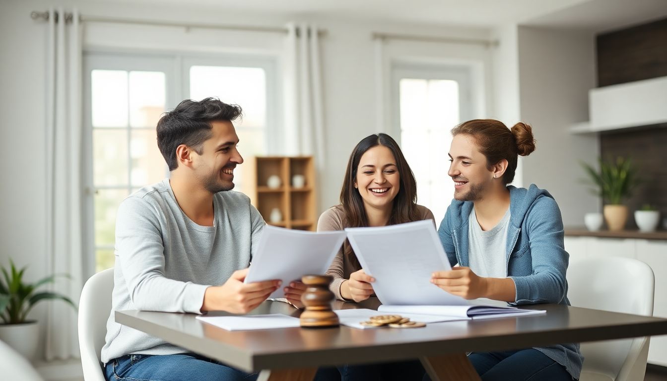 함께 미래의 재정을 계획하는 신혼부부